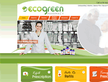 Tablet Screenshot of ecogreenpharmacy.com